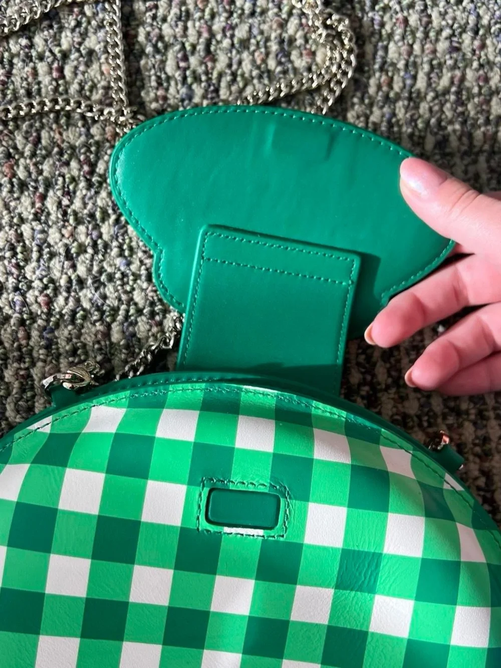 kate spade hoppkins frog crossbody novelty frog gingham purse